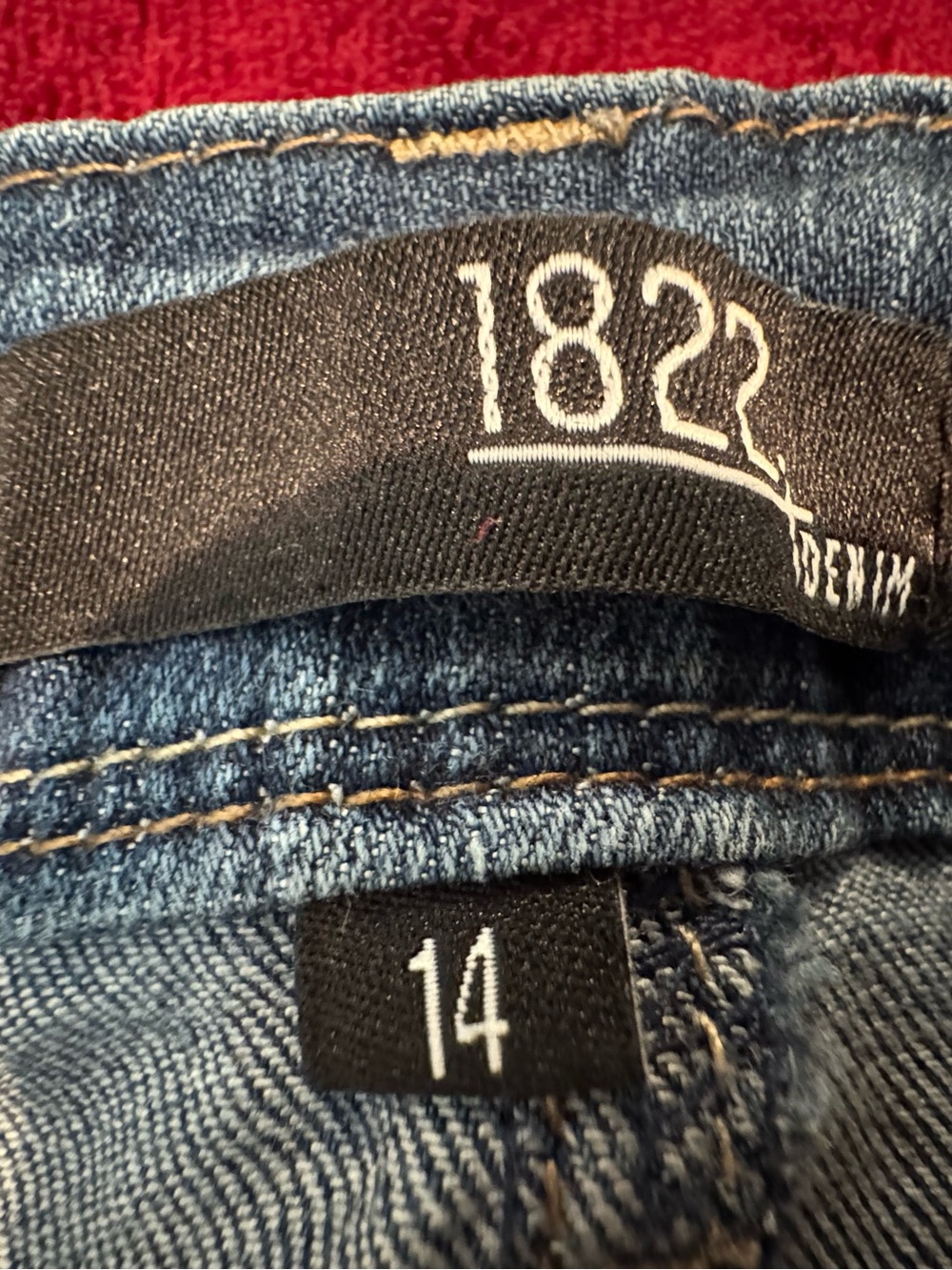 1822 Denim Women's Skinny Faded Blue Jeans - Picture 3 of 5